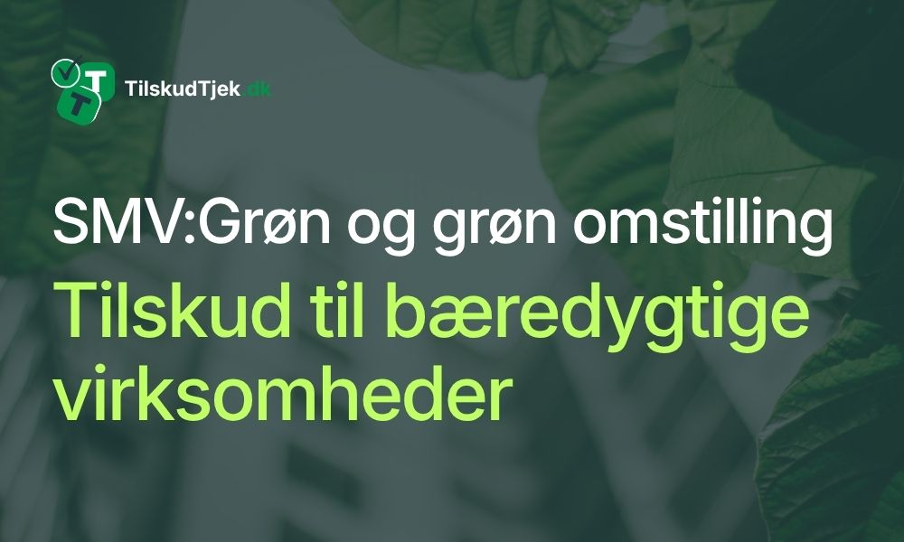 SMV:Green 2026: How to get 50,000–100,000 DKK for green transition (and avoid empty pools)